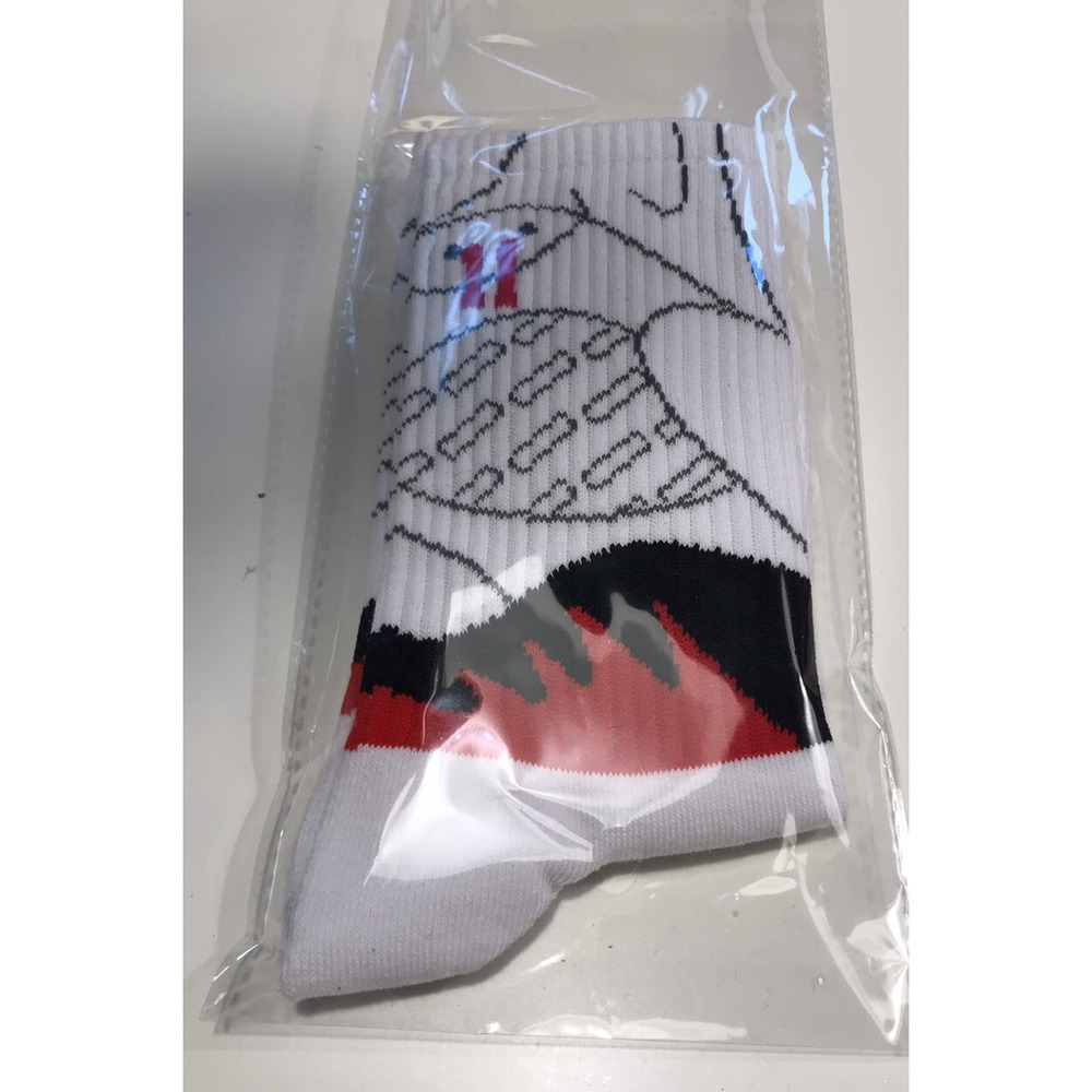 Number Pattern Crew Socks